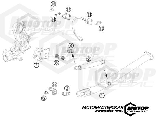 KTM Supermoto 690 SMC R 2013 SIDE / CENTER STAND