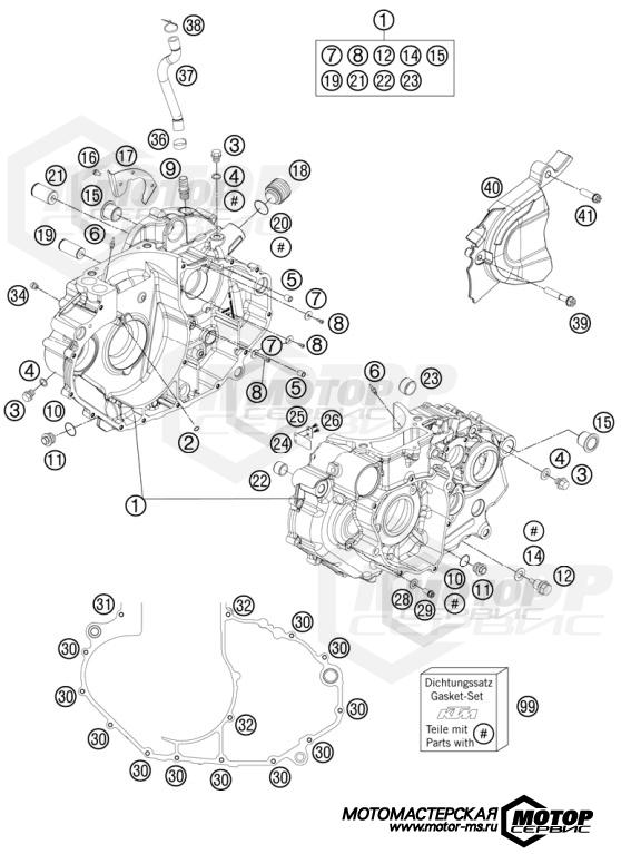 KTM Travel 690 Enduro R 2012 ENGINE CASE