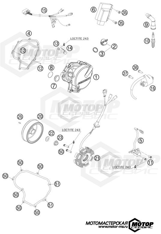KTM Enduro 530 EXC Champion Edition 2010 IGNITION SYSTEM