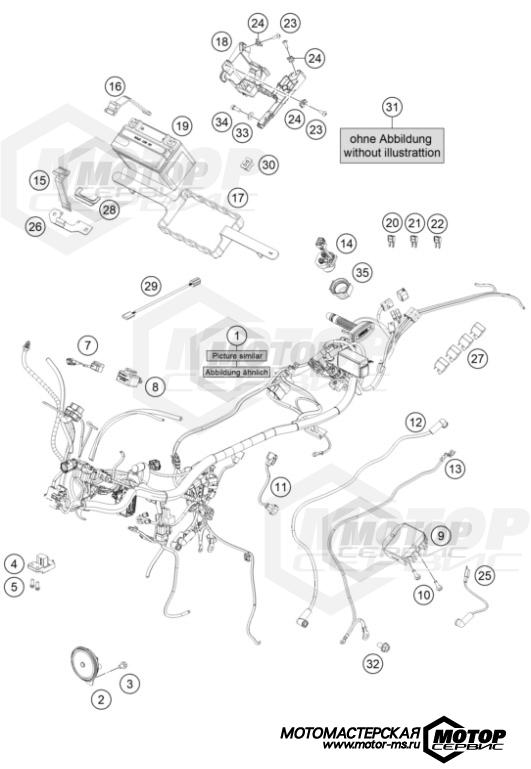 KTM Naked 125 Duke Silver 2021 WIRING HARNESS