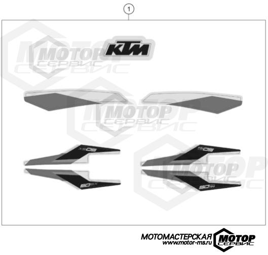 KTM MX 50 SX Mini 2022 DECAL