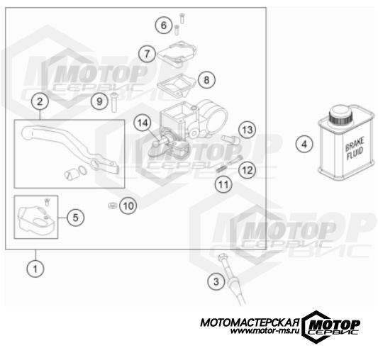 KTM MX 50 SX Mini 2022 FRONT BRAKE CONTROL