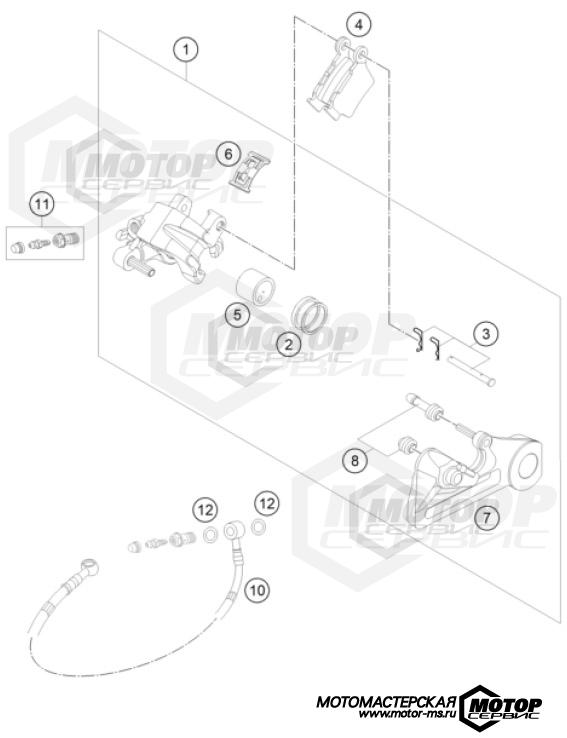 KTM Enduro 450 EXC-F 2023 REAR BRAKE CALIPER