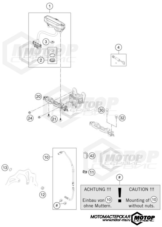 KTM Enduro 450 EXC-F 2023 INSTRUMENTS / LOCK SYSTEM