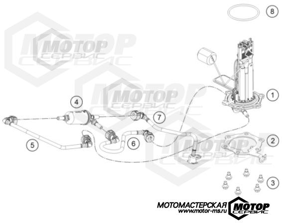 KTM Naked 200 Duke ABS B.D. Grey 2023 FUEL PUMP