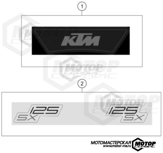 KTM MX 125 SX 2023 DECAL